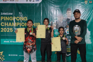 Zam Zam Tour Gelar Turnamen Pingpong Tingkat Kabupaten Bersama PTMSI dan Dispora Sukoharjo