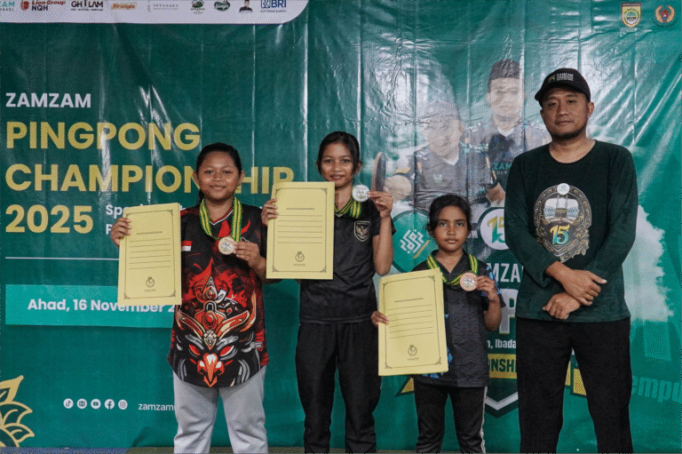 Zam Zam Tour Gelar Turnamen Pingpong Tingkat Kabupaten Bersama PTMSI dan Dispora Sukoharjo