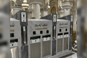 Titik Water Station Air Zamzam di Masjidil Haram, Jamaah Bisa Minum dengan Mudah